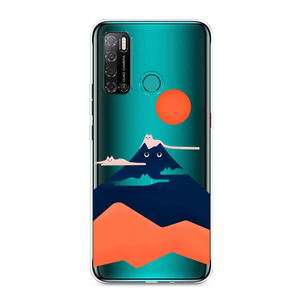 

Чехол на Tecno Pouvoir 4 "Кот-гора", Черный;оранжевый, 300350-4