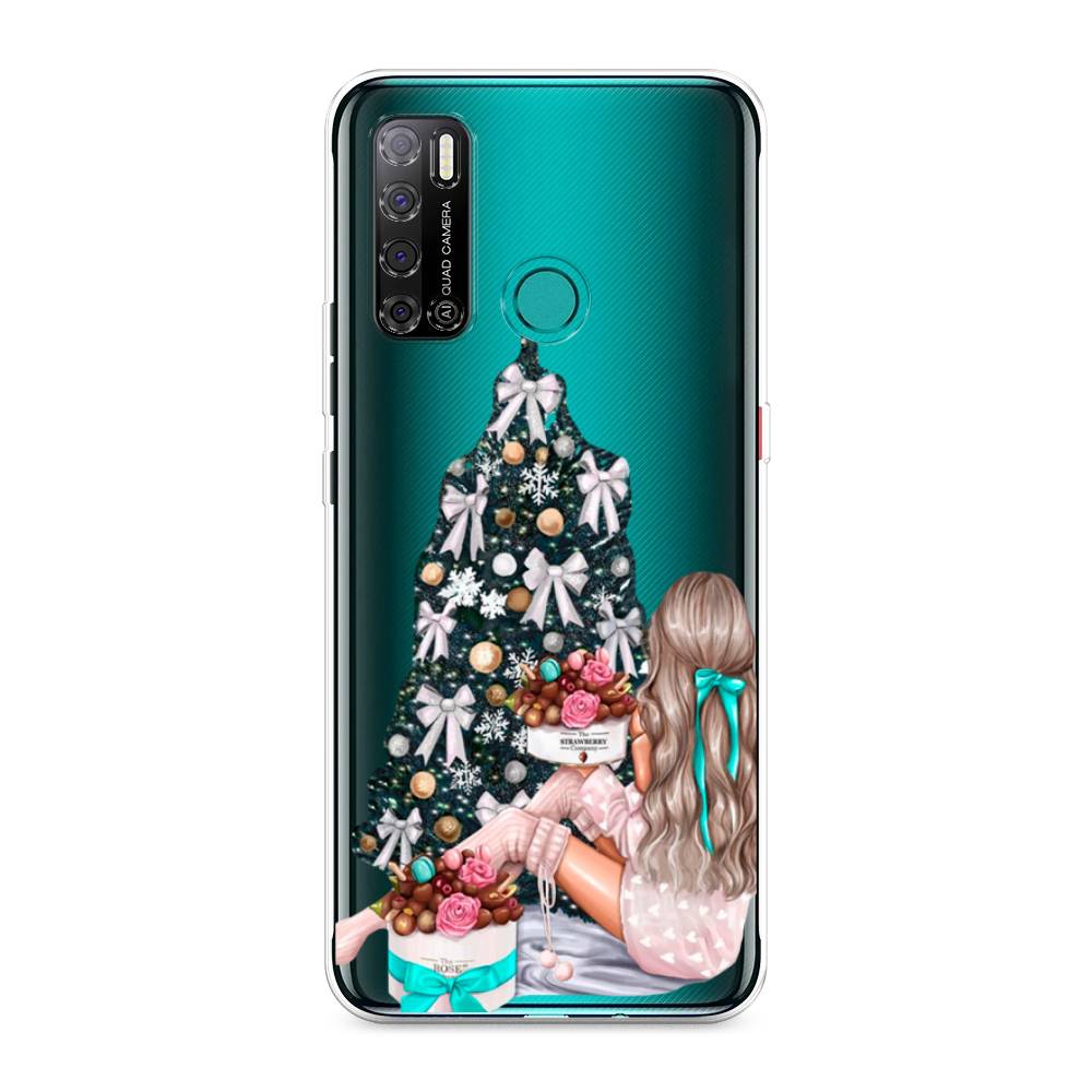 

Чехол на Tecno Pouvoir 4 "New Year", Зеленый;бежевый;голубой, 300350-5
