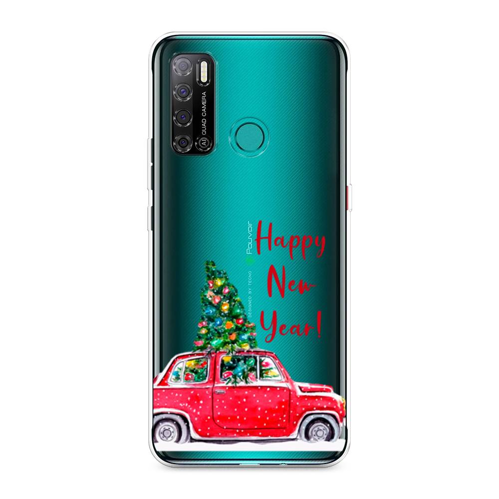 

Чехол на Tecno Pouvoir 4 "Happy New Year", Красный;зеленый, 300350-5