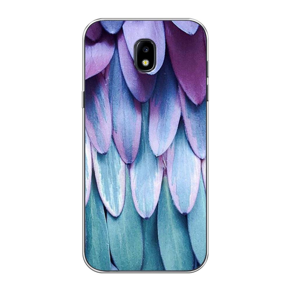 

Чехол на Samsung Galaxy J5 2017 "Синее перо", Фиолетовый;голубой, 22850-3