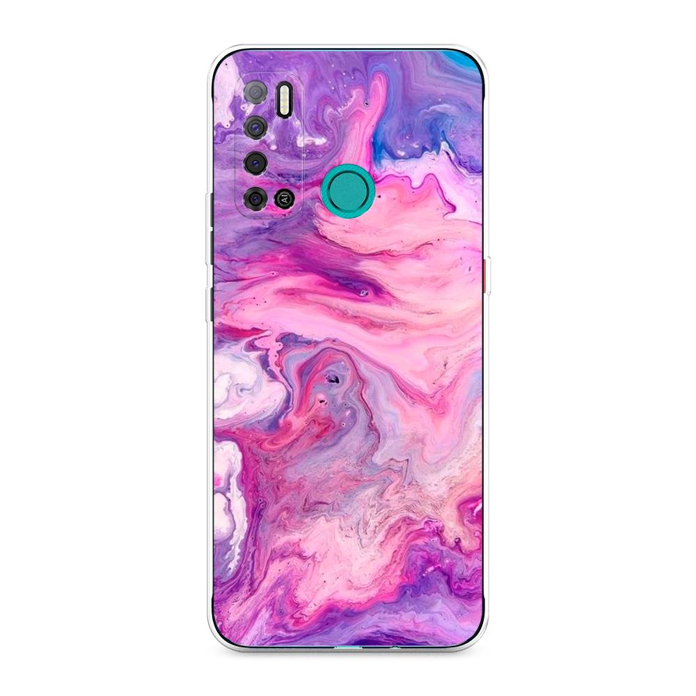 

Чехол на Tecno Pouvoir 4 "Нежно-розовая абстракция", Розовый, 300350-3