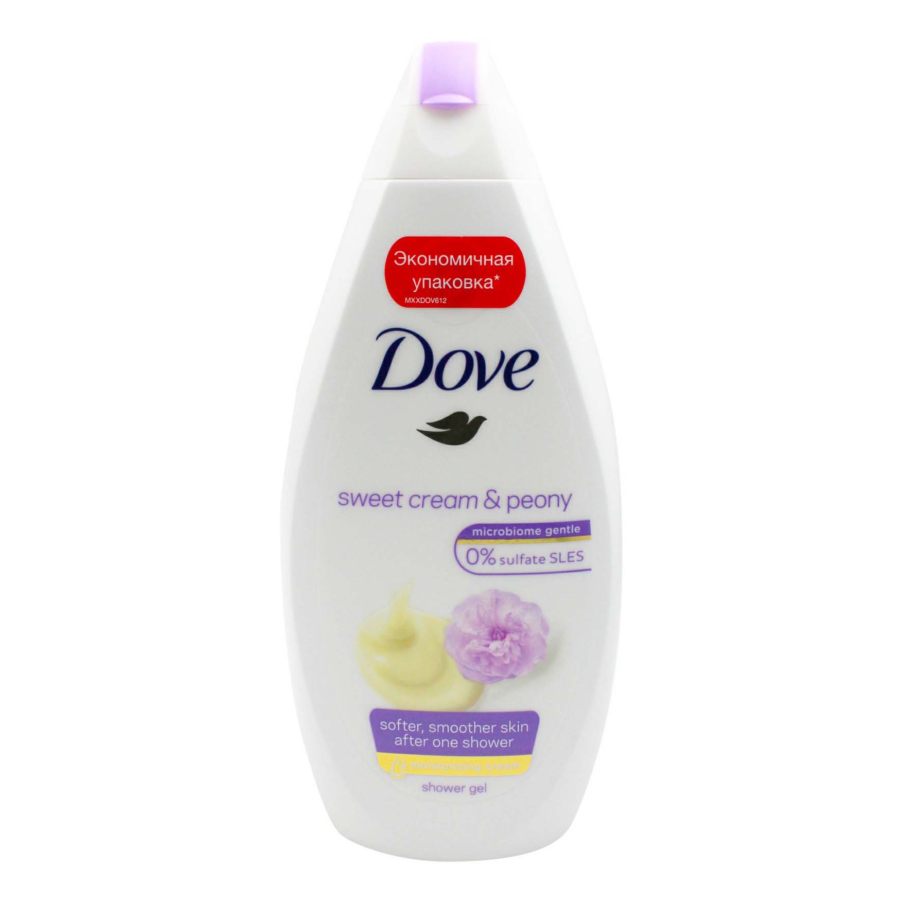 

Гель-крем для душа Dove Сливочная ваниль и пион, женский, 500 мл