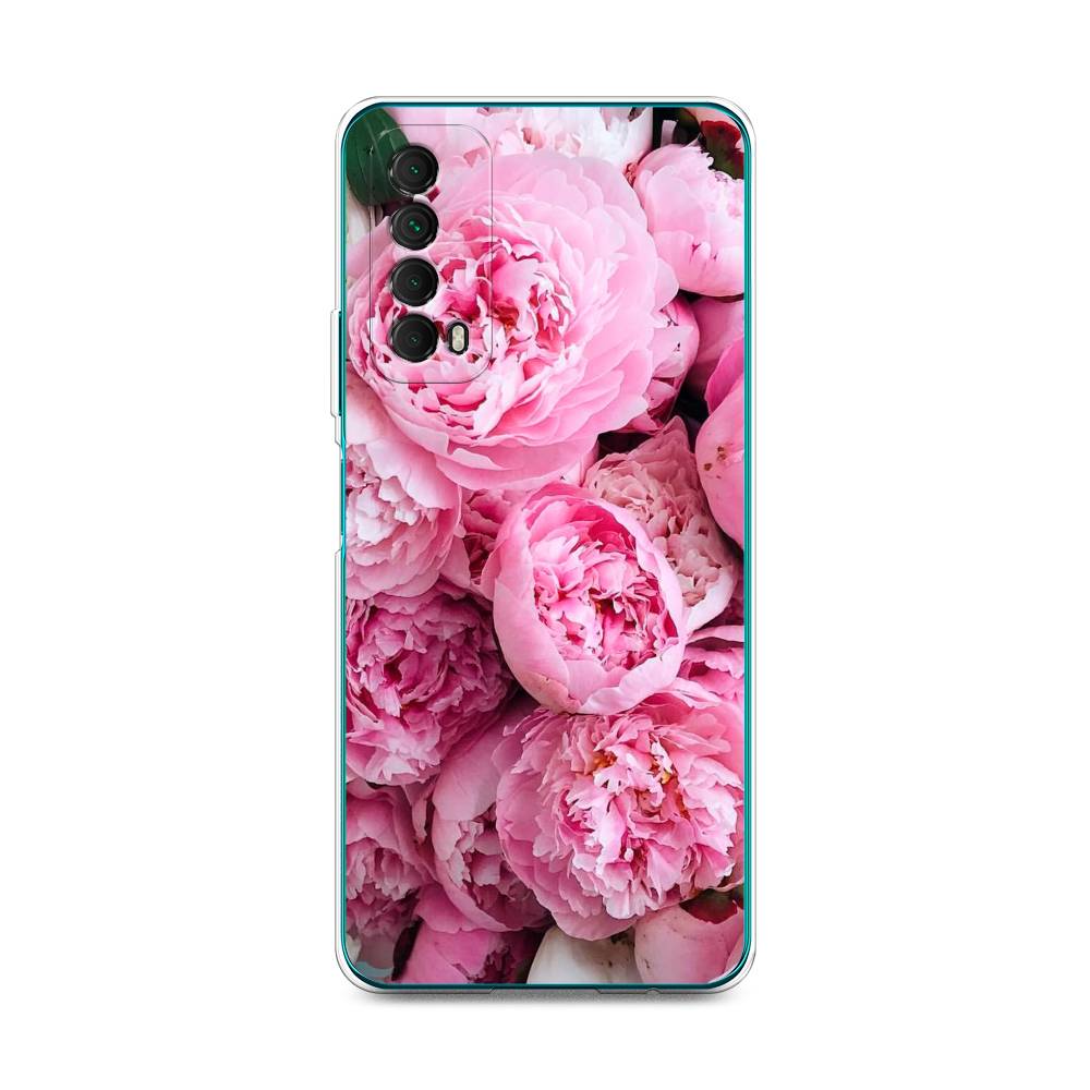 

Чехол для Huawei P Smart 2021 "Розовые пионы", Бежевый;розовый, 6104750-2