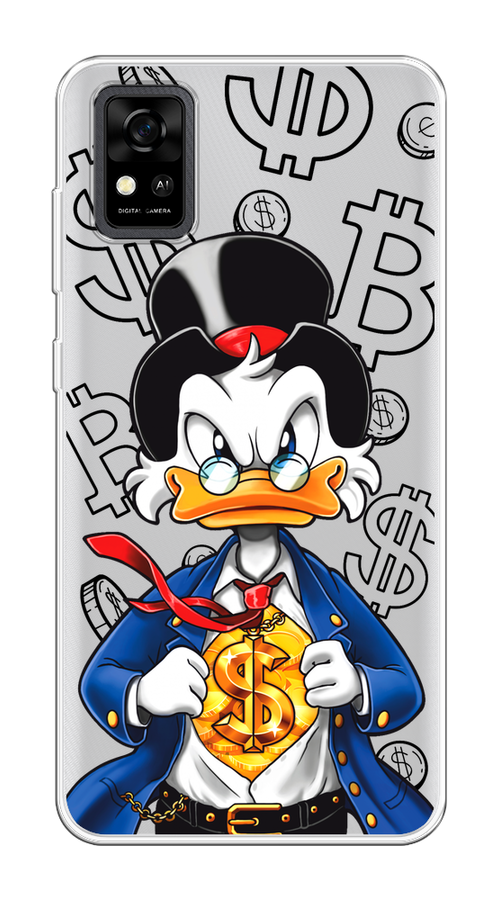 

Чехол на ZTE Blade A31 "Scrooge Goldman", Черный;белый;синий, 134650-1