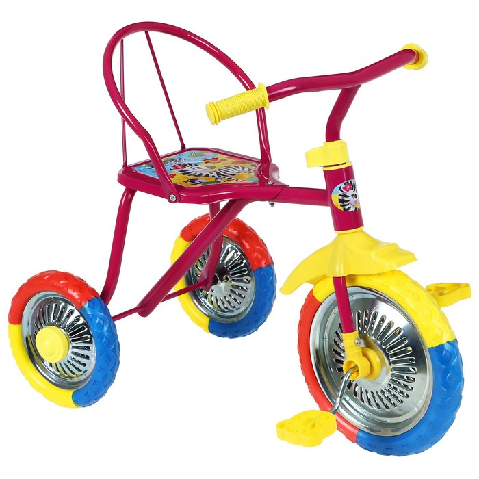 

Велосипед трёхколёсный Micio Зверята, колёса 10"/8", цвет лиловый