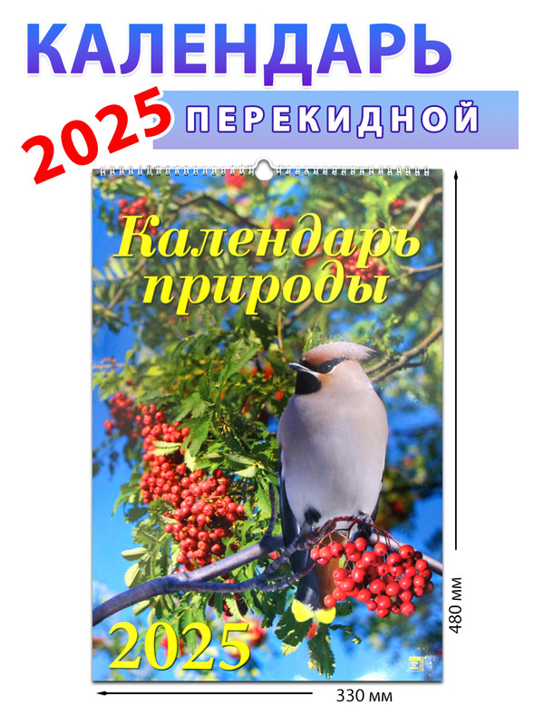 

Календарь настенный на 2025 год Природа , 330х480 мм