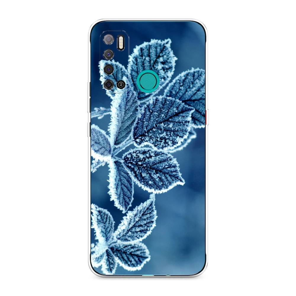 

Чехол на Tecno Pouvoir 4 "Зима 6", Голубой;белый, 300350-2