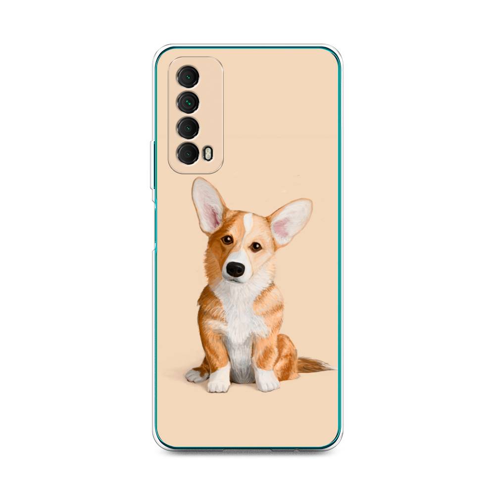 

Чехол на Huawei P Smart 2021 "Грустный Корги", Коричневый;бежевый, 6104750-1