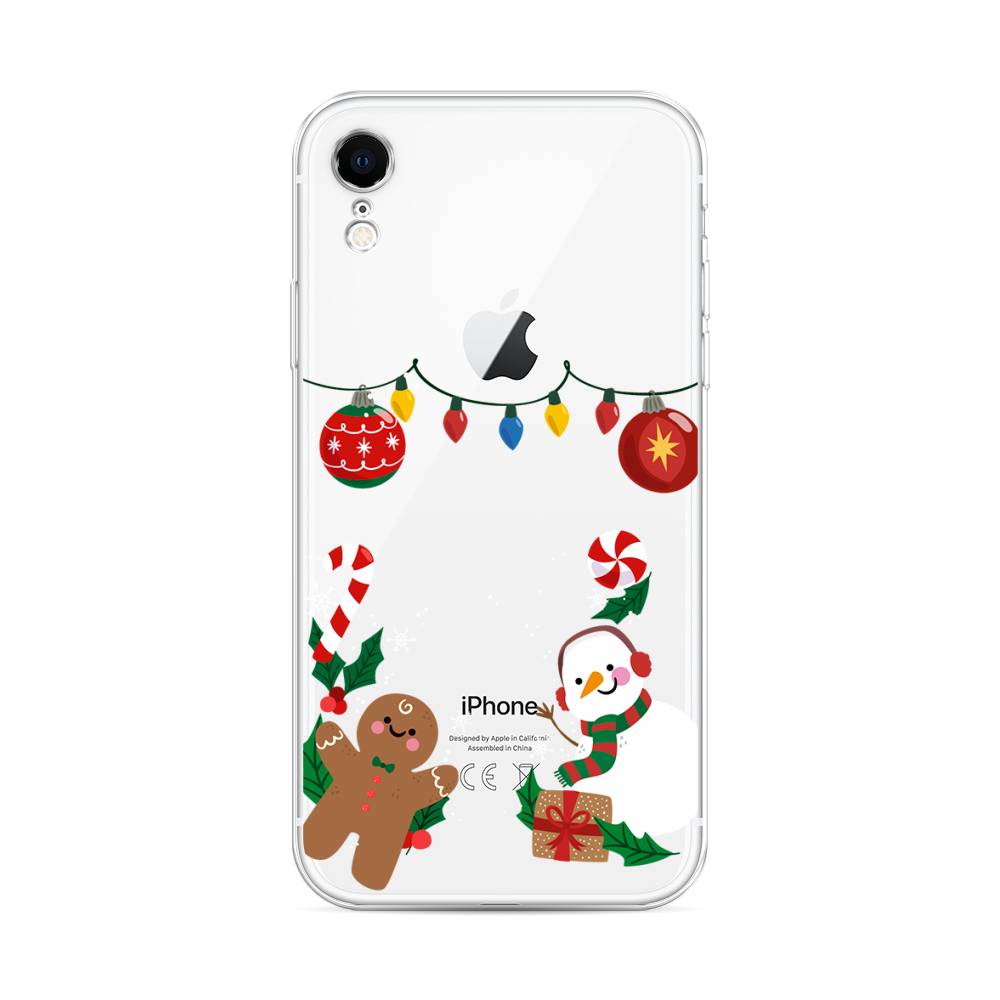 

Чехол для Apple iPhone XR "Новогоднее настроение", Коричневый;красный;зеленый, 12050-5
