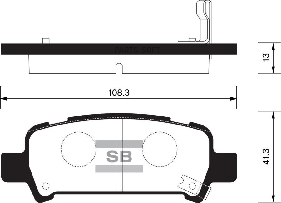 

Тормозные колодки Sangsin brake дисковые SP2120