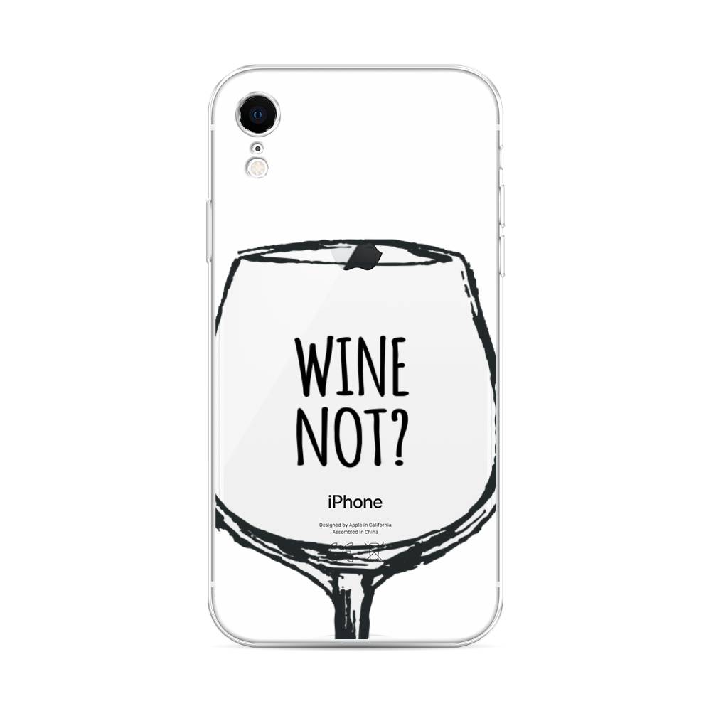 

Чехол на Apple iPhone XR "Wine not white", Белый, 12050-6