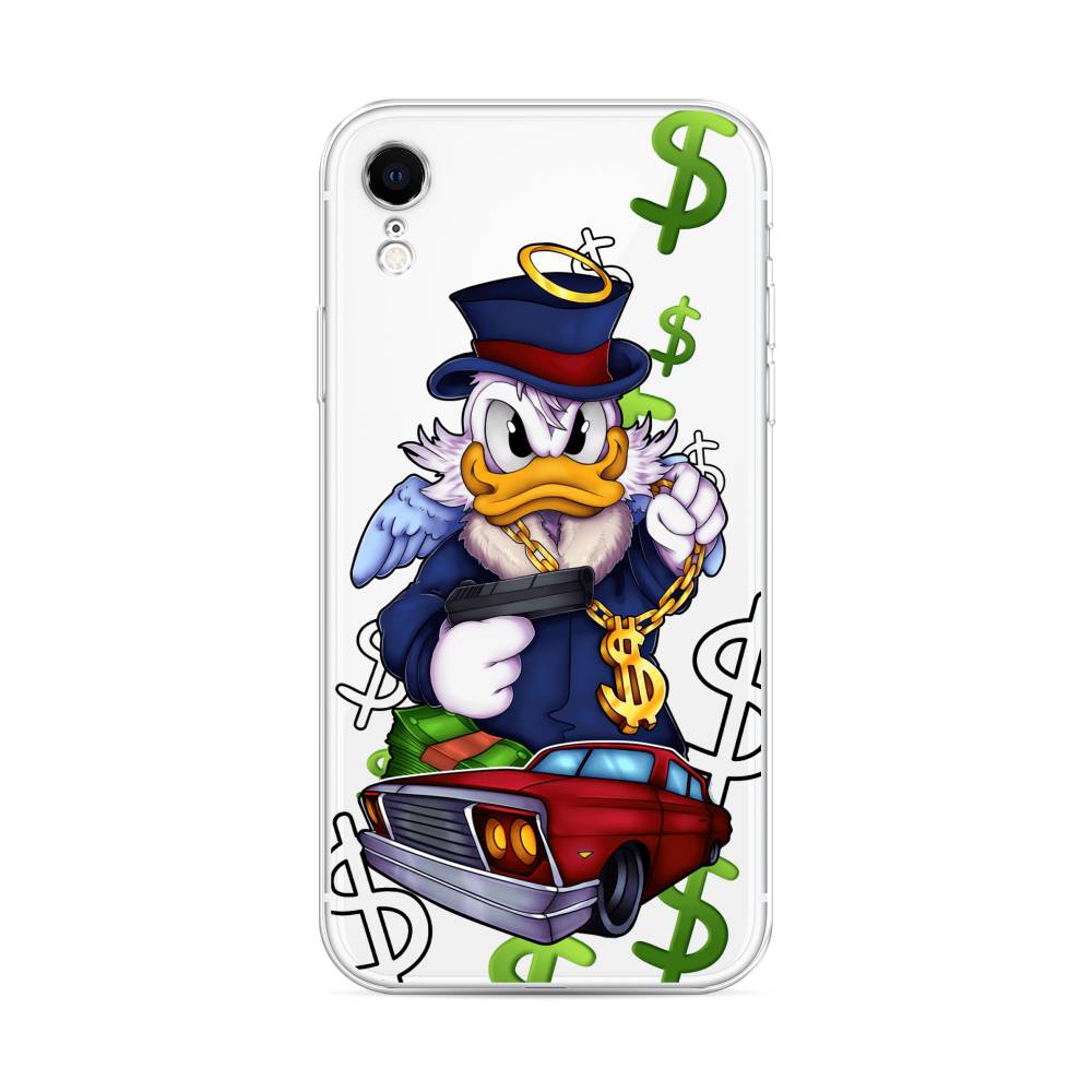 

Чехол на Apple iPhone XR "Scrooge McDuck with a Gold Chain", Красный;синий;белый, 12050-6