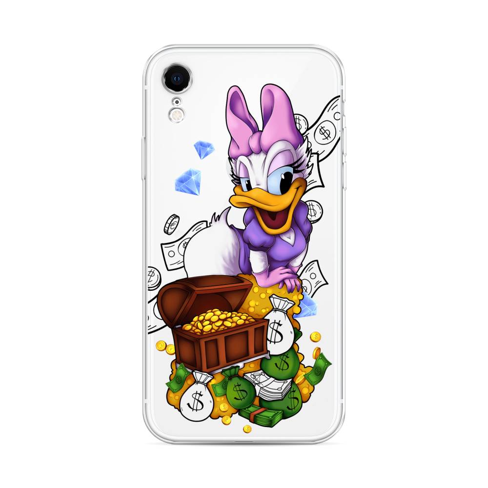 

Чехол на Apple iPhone XR "Rich Daisy Duck", Коричневый;белый;фиолетовый, 12050-6
