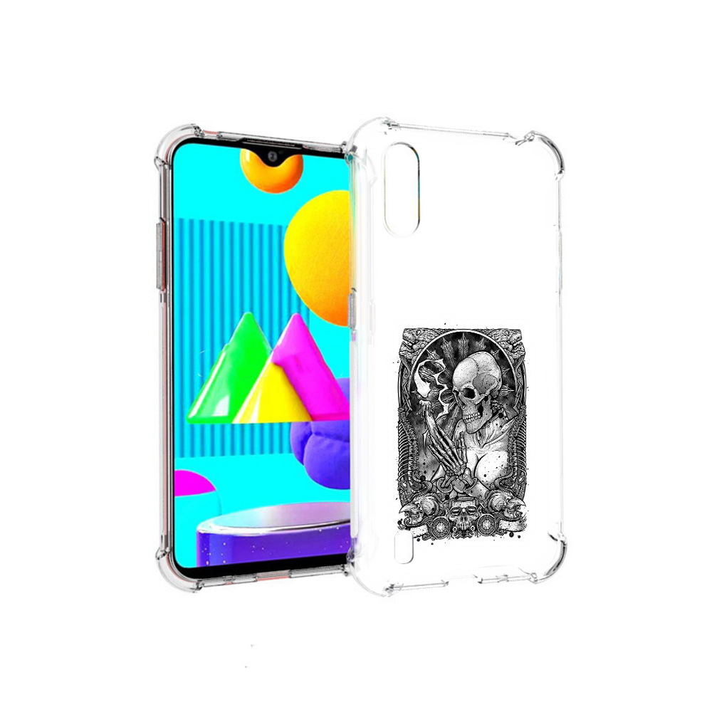 

Чехол MyPads Tocco для Samsung Galaxy M01 девушка скелет (PT151401.486.316), Прозрачный, Tocco