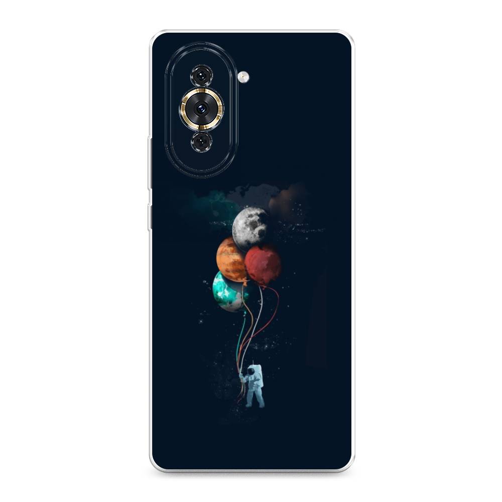 

Чехол для Huawei Nova 10 "Космонавт с шариками", Разноцветный, 6108950-4