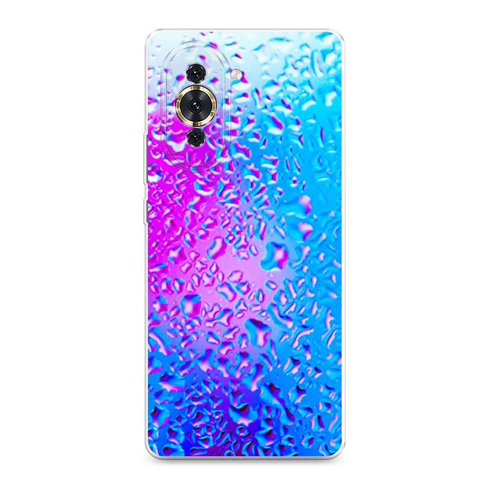 

Чехол для Huawei Nova 10 "Капли на стекле", Голубой;розовый, 6108950-3