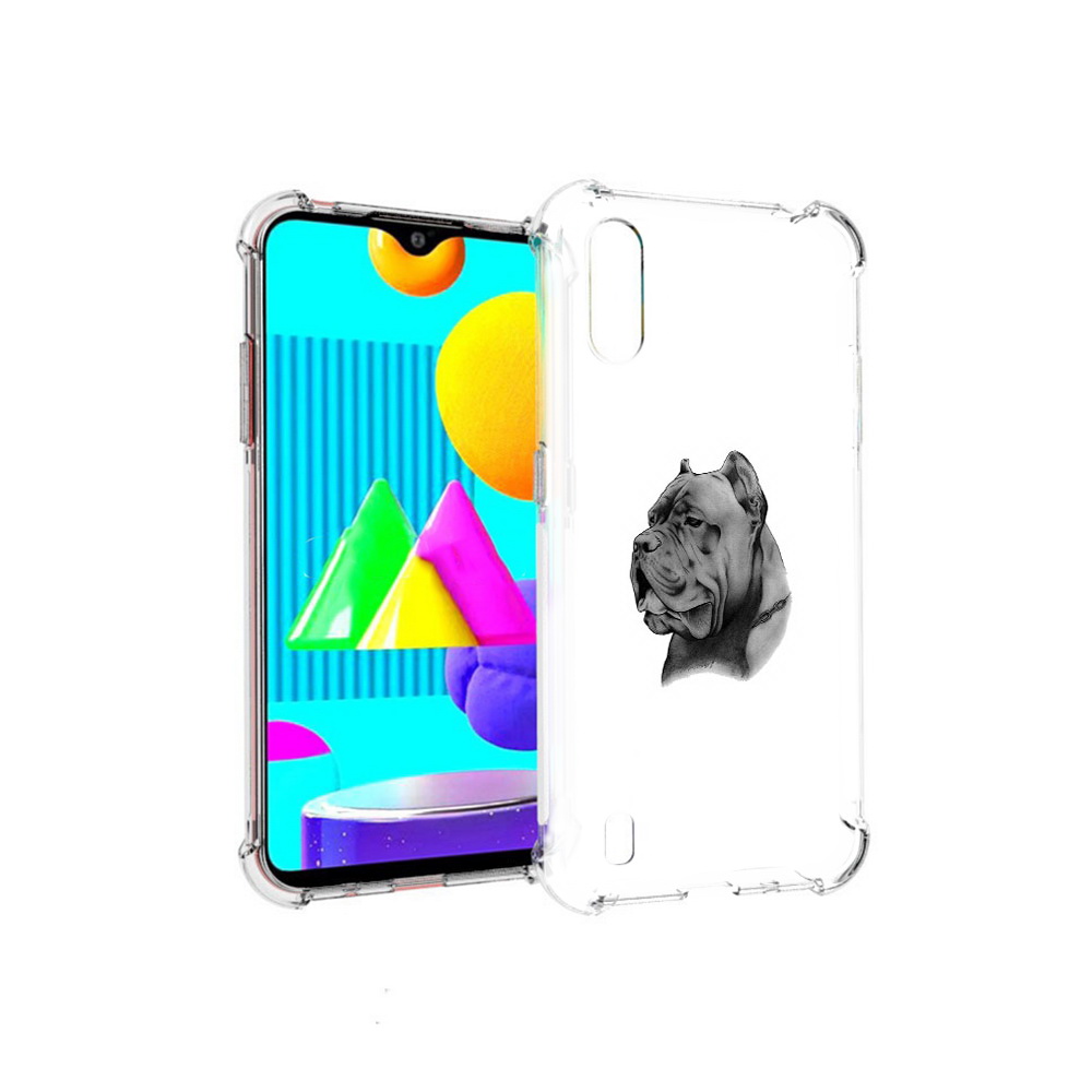 

Чехол MyPads Tocco для Samsung Galaxy M01 грозный бульдог (PT151401.486.300), Прозрачный, Tocco