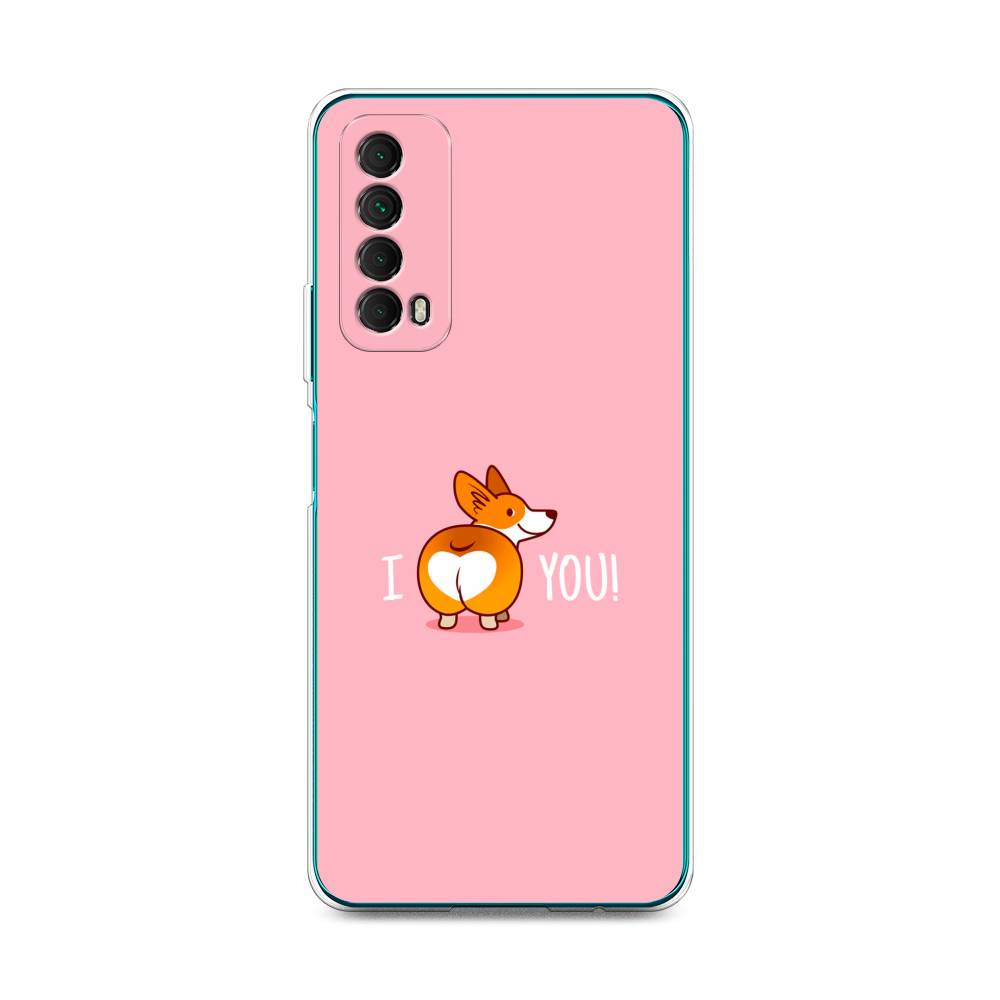 

Чехол для Huawei P Smart 2021 "Корги I love you", Розовый;коричневый;белый, 6104750-1