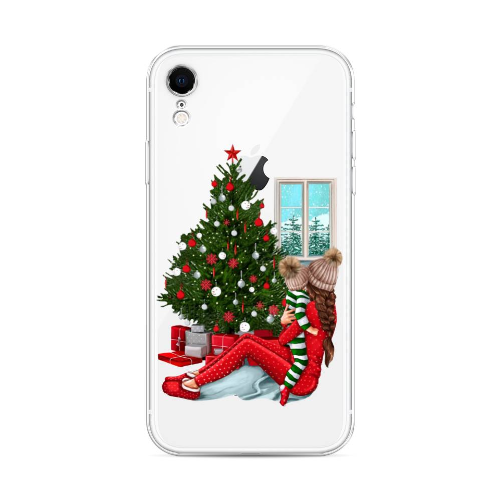 

Чехол на Apple iPhone XR "Новый год с мамой", Красный;зеленый;голубой, 12050-6