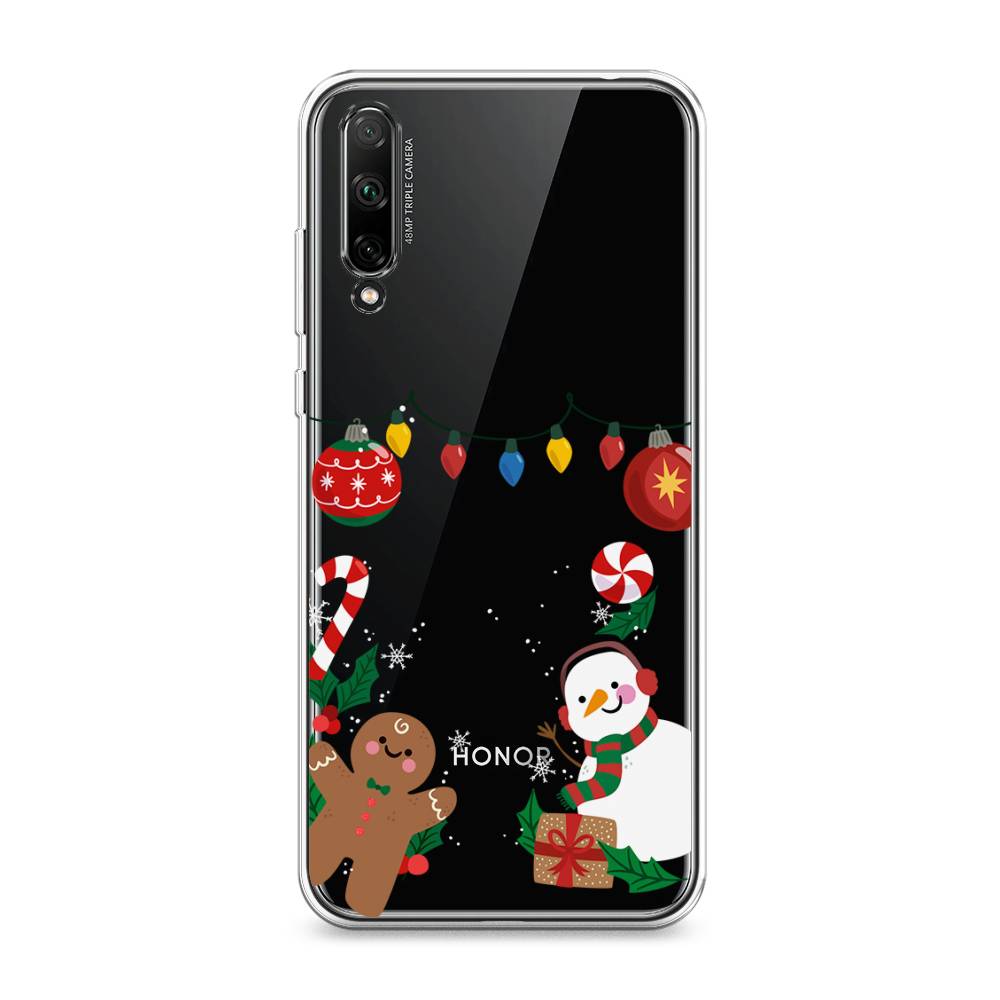 

Чехол на Honor 30i "Новогоднее настроение", Коричневый;красный;зеленый, 6104050-5