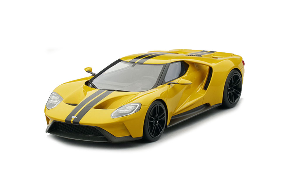 

Модель коллекционная Ford gt los angeles auto show 2015 yellow limited edition 999 pcs, Желтый