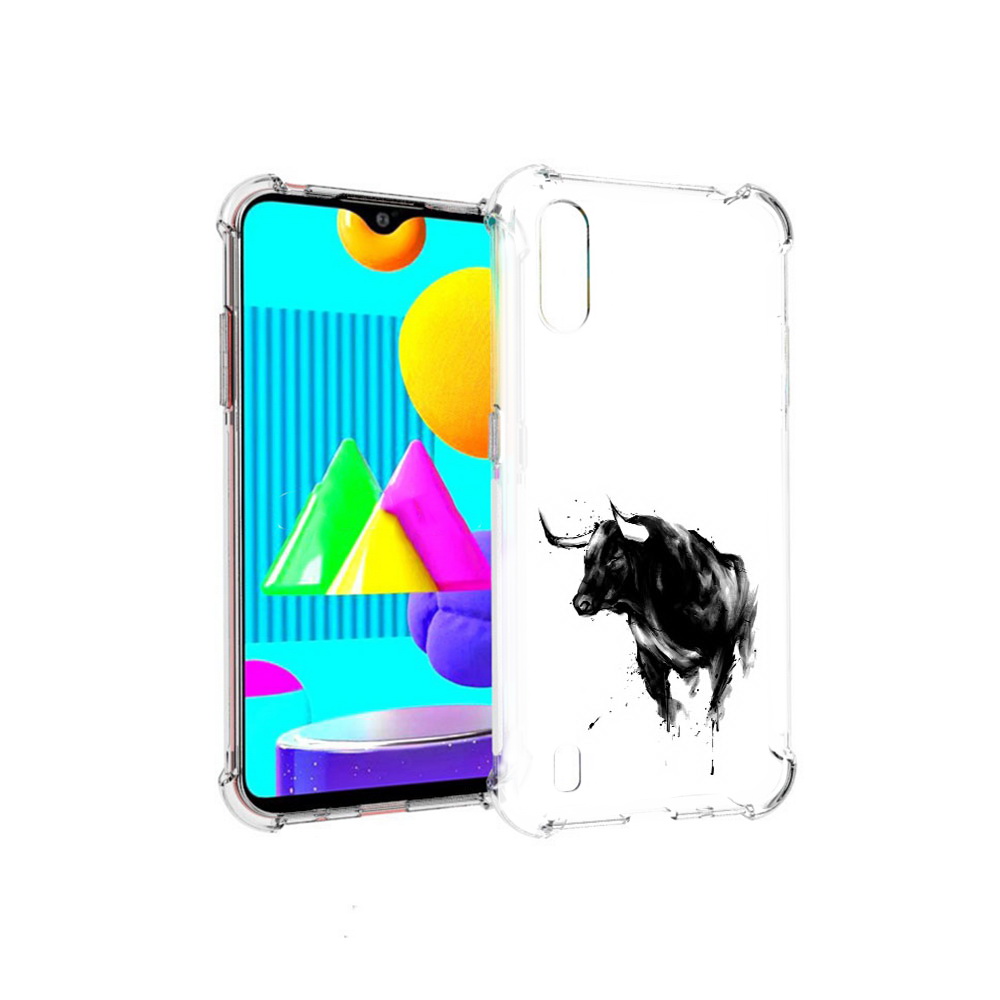 

Чехол MyPads Tocco для Samsung Galaxy M01 бык (PT151401.486.254), Прозрачный, Tocco