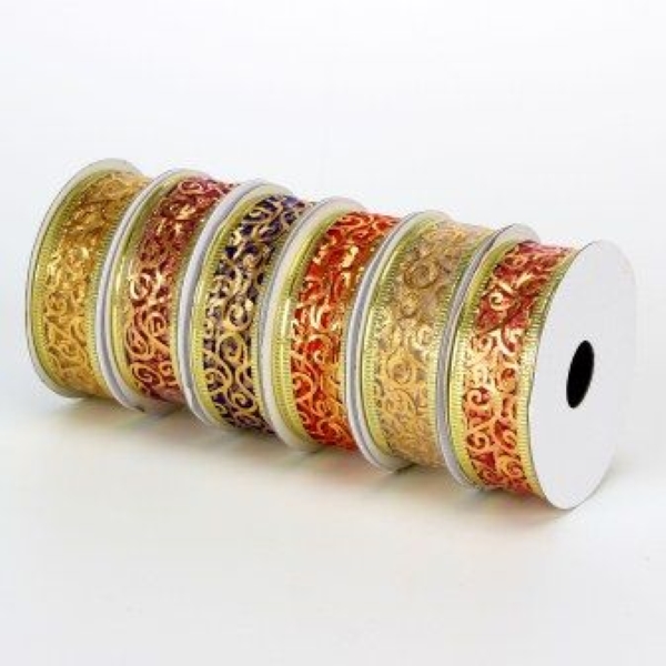 

Лента подарочная 6 цветов 2,5 см x 2,7 м