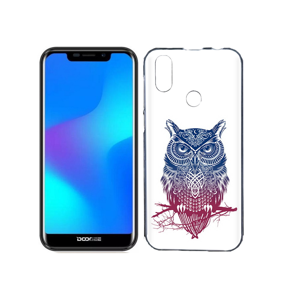 

Чехол MyPads Tocco для Doogee X70 хиппи сова, Прозрачный, Tocco