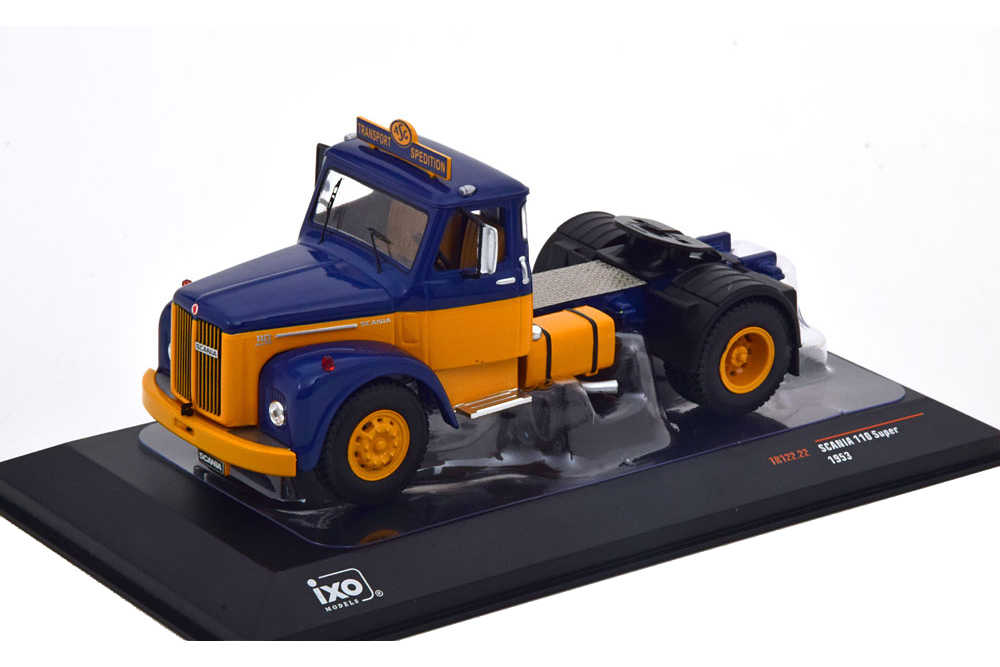

Модель коллекционная Scania 110 super asg 1953 blue/yellow / скания 110 седельный тягач