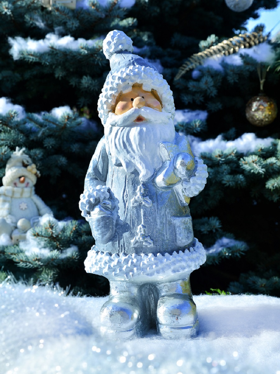 Фигурка новогодняя Decobraz Дед мороз со звездочкой НФ082