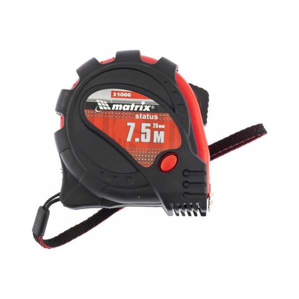 

Рулетка 7.5 м х 25 мм Status magnet 3 fixations MATRIX 31006
