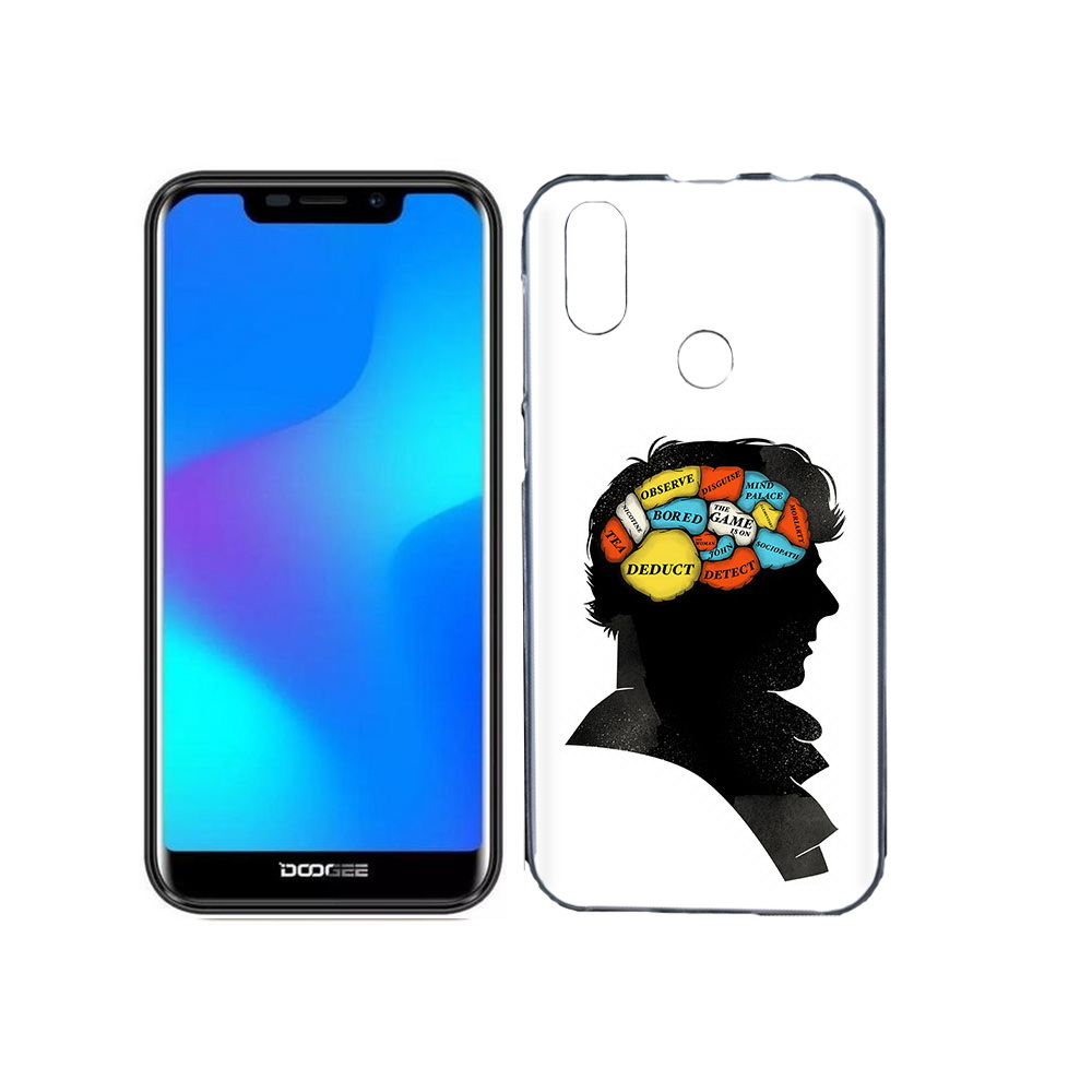 

Чехол MyPads Tocco для Doogee X70 темный рисунок, Прозрачный, Tocco