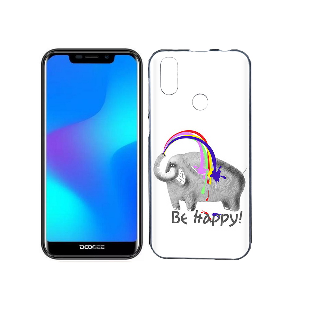

Чехол MyPads Tocco для Doogee X70 счастливый слон, Прозрачный, Tocco