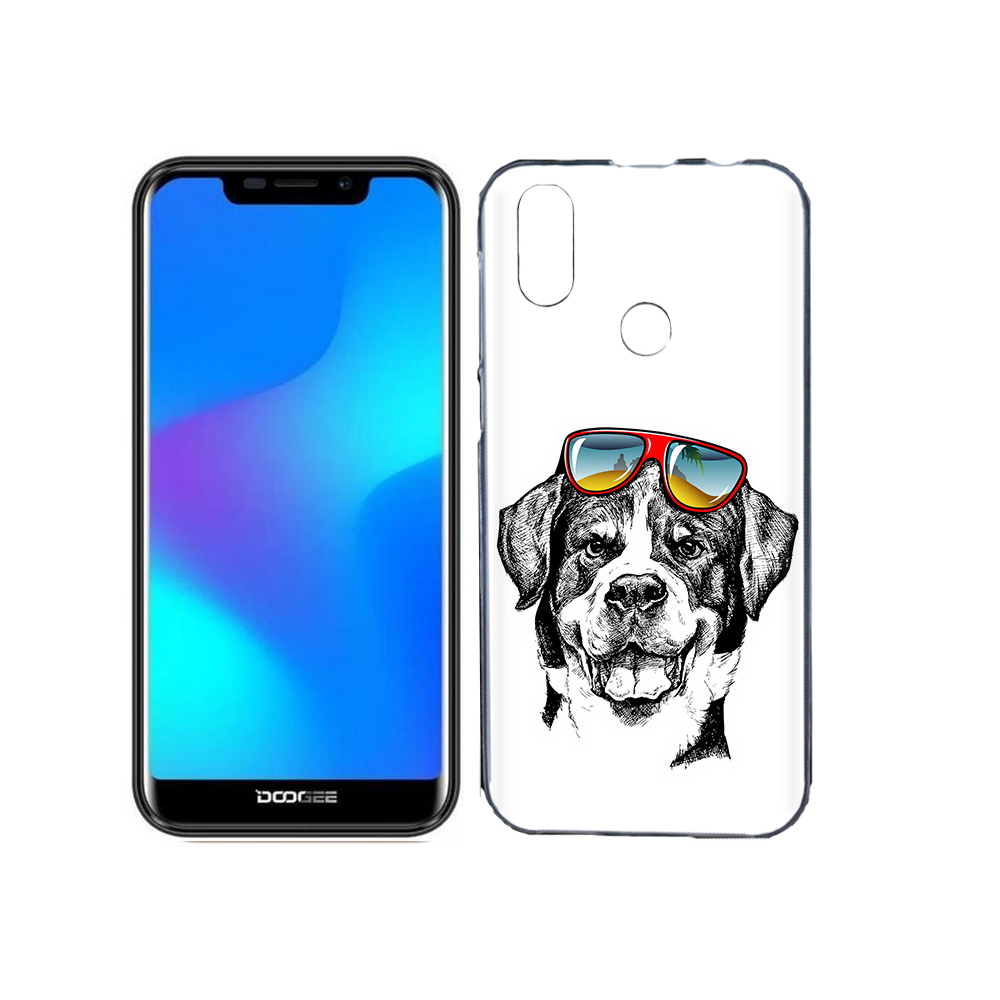 

Чехол MyPads Tocco для Doogee X70 счастливая собака, Прозрачный, Tocco