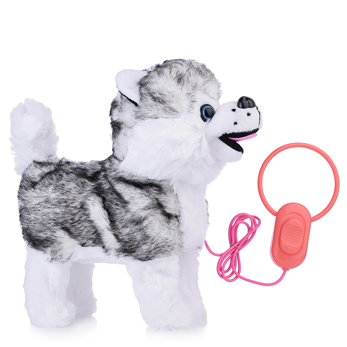 

Собака K6774 на батарейках, в коробке, Серый