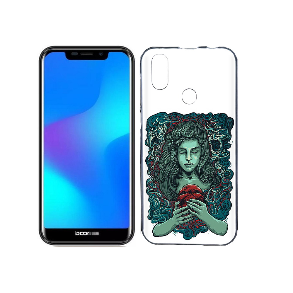 

Чехол MyPads Tocco для Doogee X70 спящая девушка, Прозрачный, Tocco