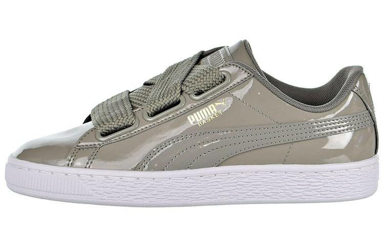 

Кеды унисекс Puma Basket Heart Patent серые 41 EU, Серый, Basket Heart Patent