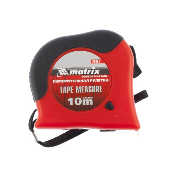 

Рулетка 10 м х 25 мм Double fixation MATRIX 31061