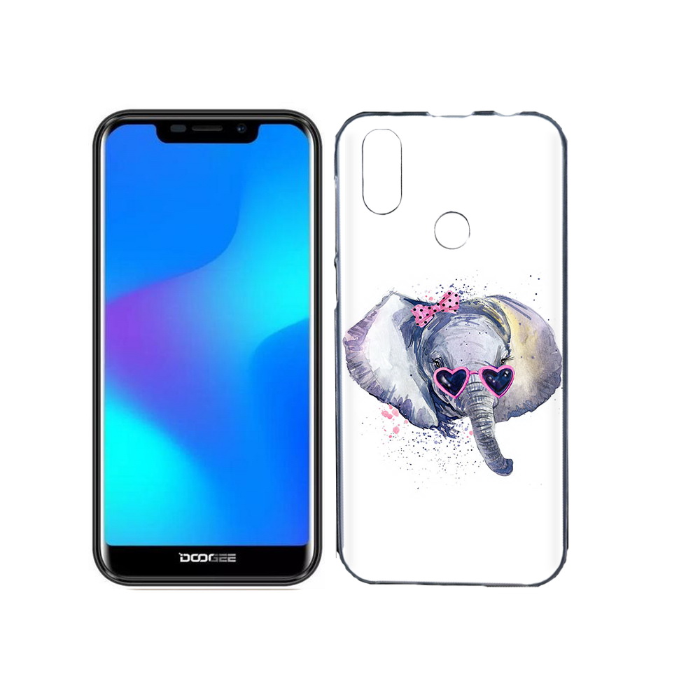 

Чехол MyPads Tocco для Doogee X70 слоник в очках, Прозрачный, Tocco