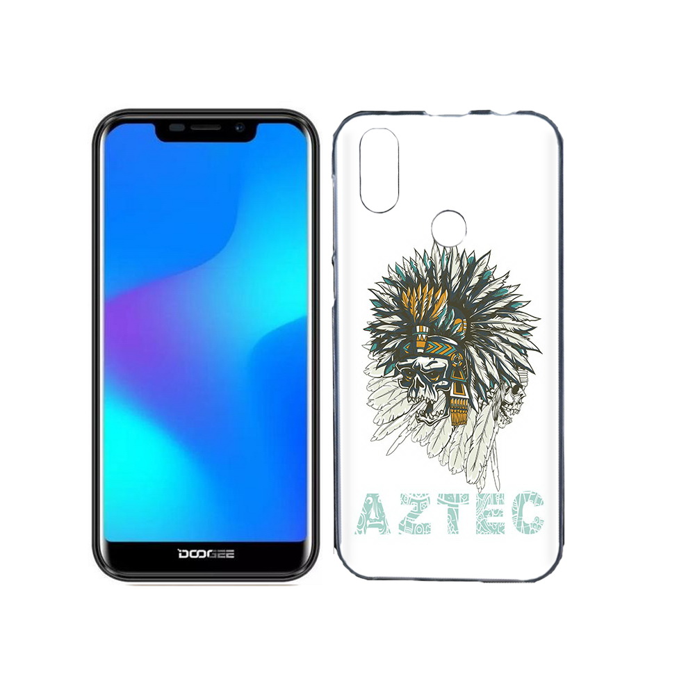 

Чехол MyPads Tocco для Doogee X70 скелет индеец, Прозрачный, Tocco