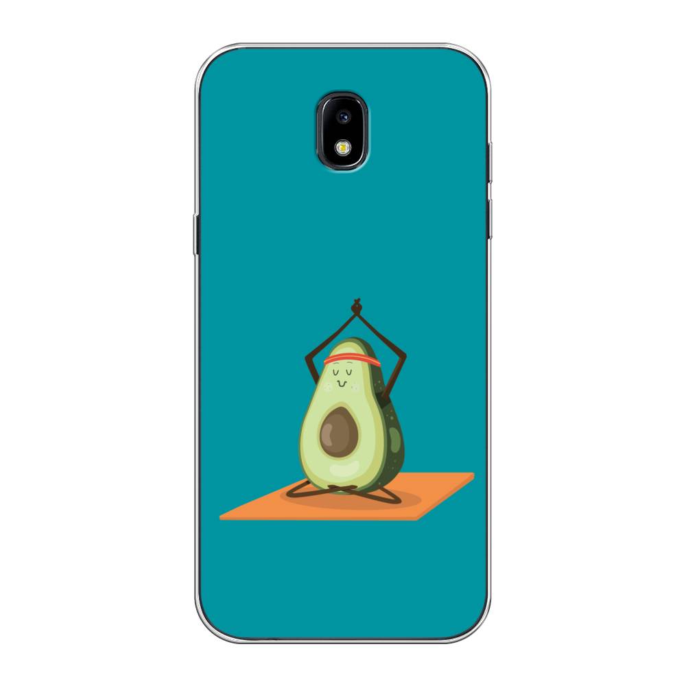 

Чехол на Samsung Galaxy J5 2017 "Расслабься с авокадо", Голубой, 22850-6