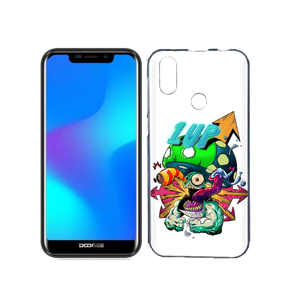 

Чехол MyPads Tocco для Doogee X70 сильный гриб абстракция, Прозрачный, Tocco