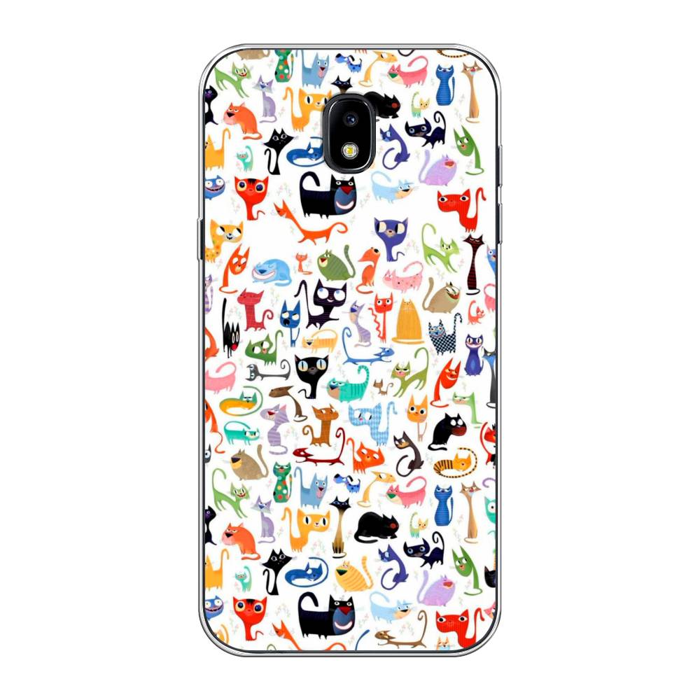 

Чехол на Samsung Galaxy J5 2017 "Цветные коты", Разноцветный, 22850-1