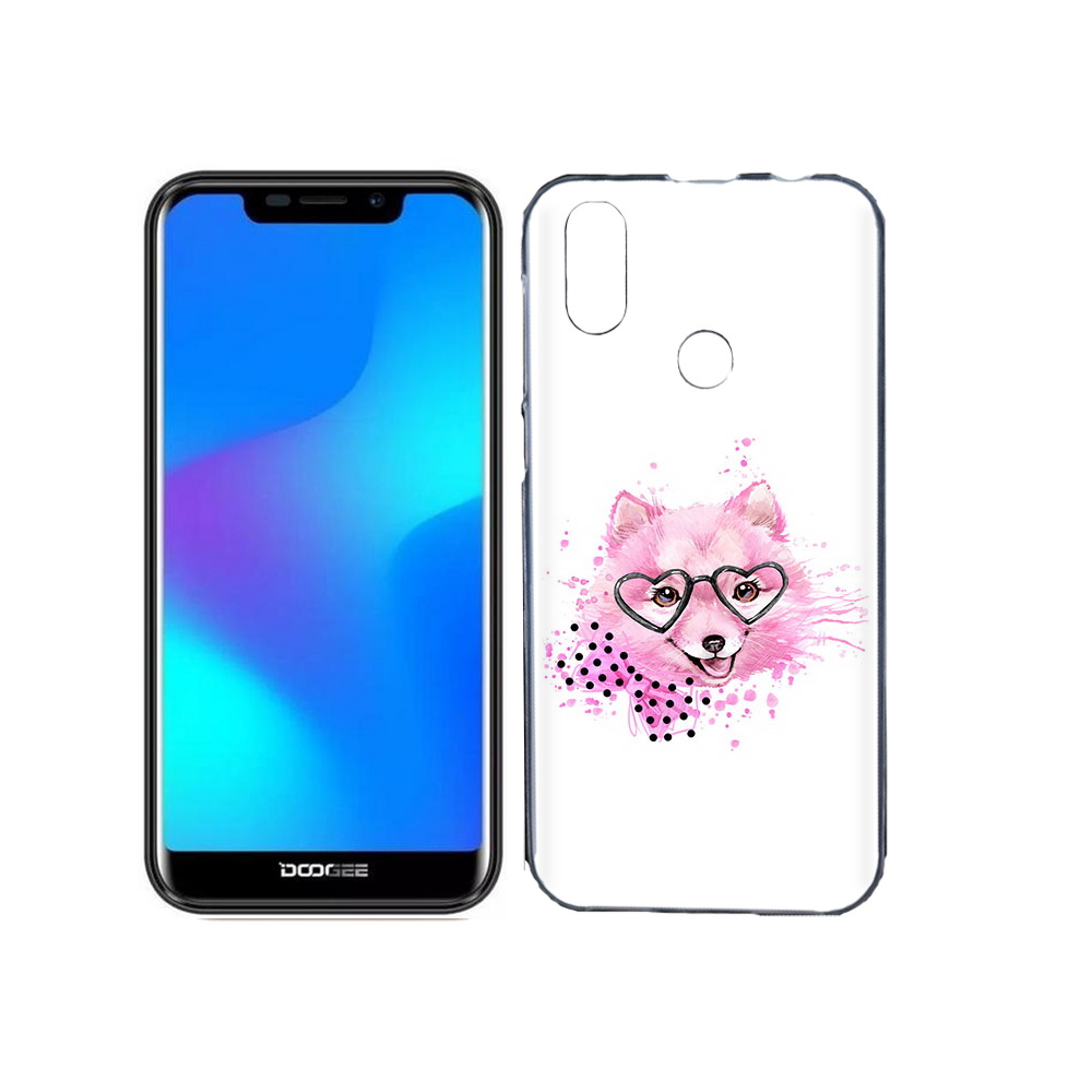 

Чехол MyPads Tocco для Doogee X70 розовый волченок, Прозрачный, Tocco