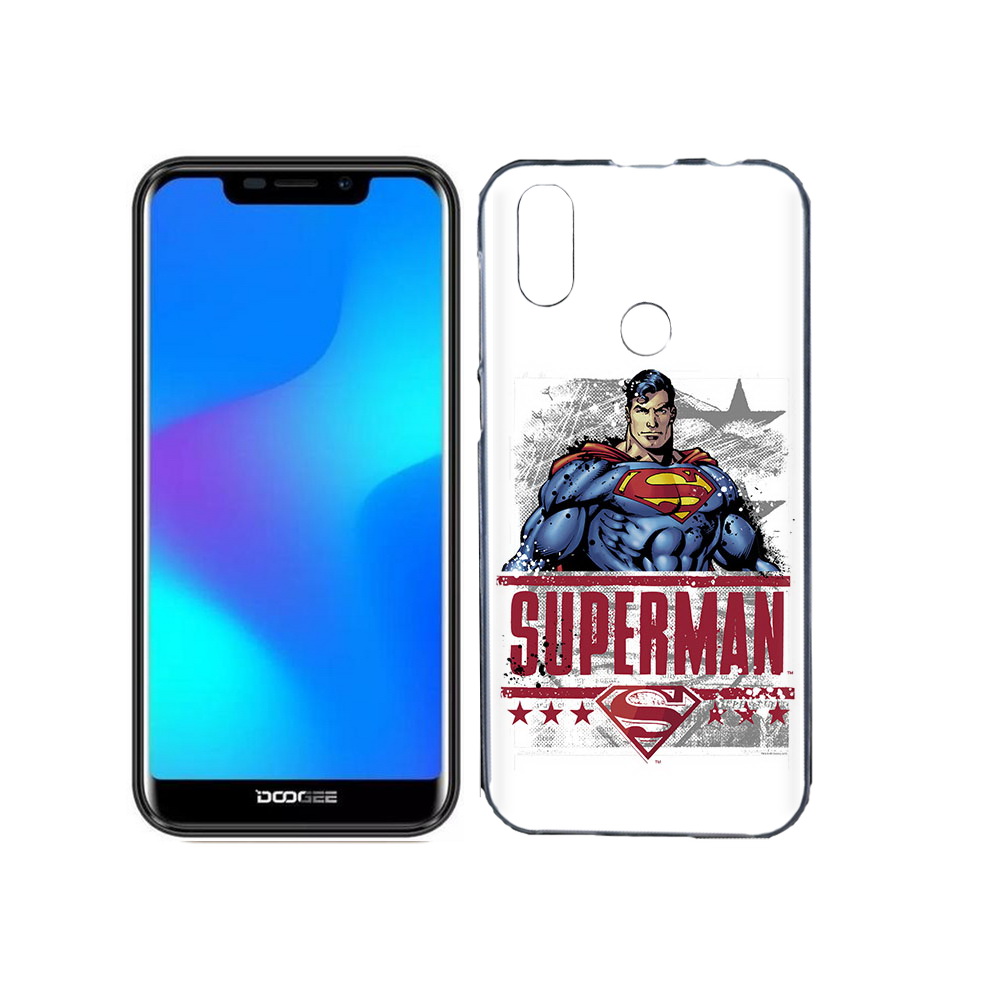 

Чехол MyPads Tocco для Doogee X70 рисунок супермен, Прозрачный, Tocco