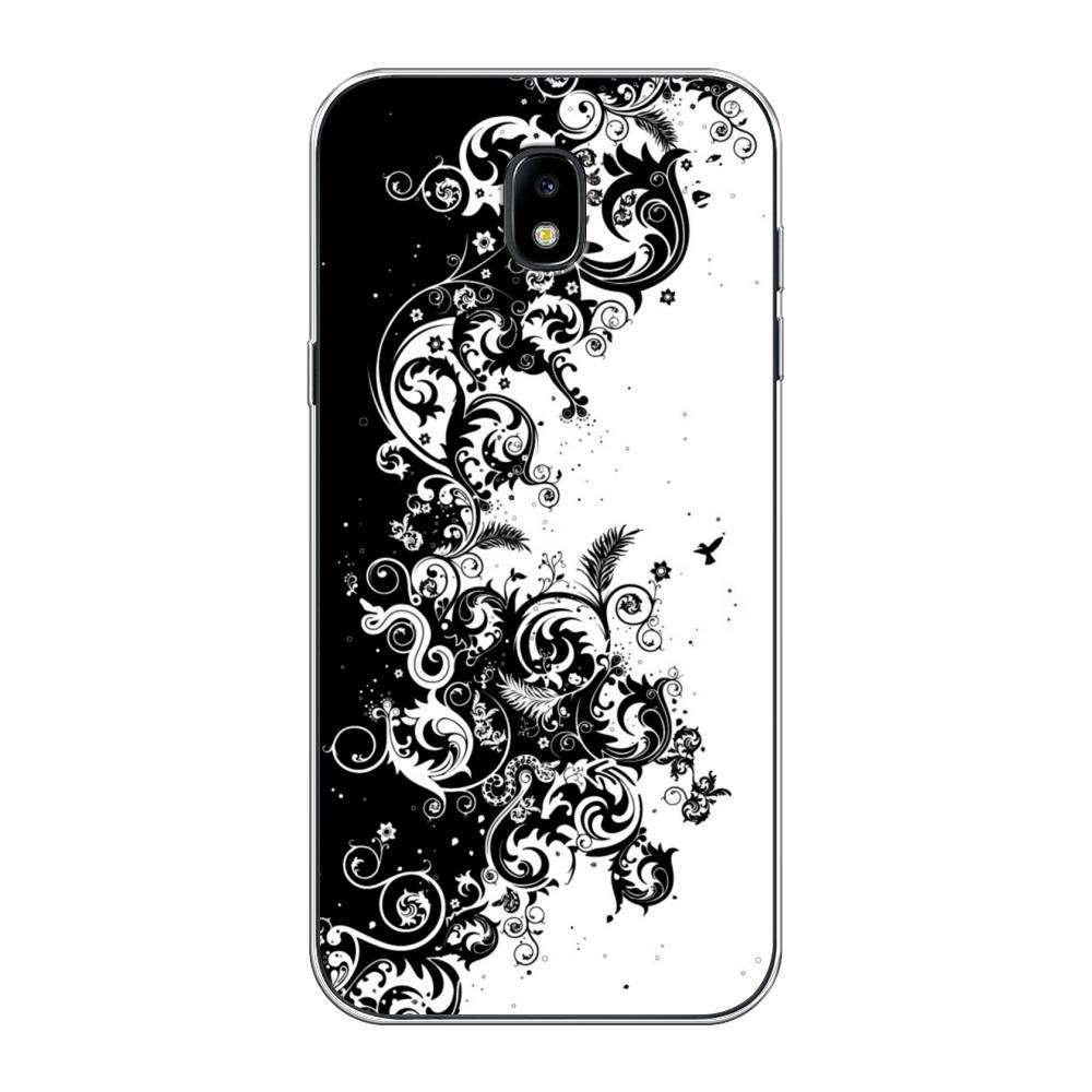 

Чехол на Samsung Galaxy J5 2017 "Черно белый узор", Белый;черный;серый, 22850-3
