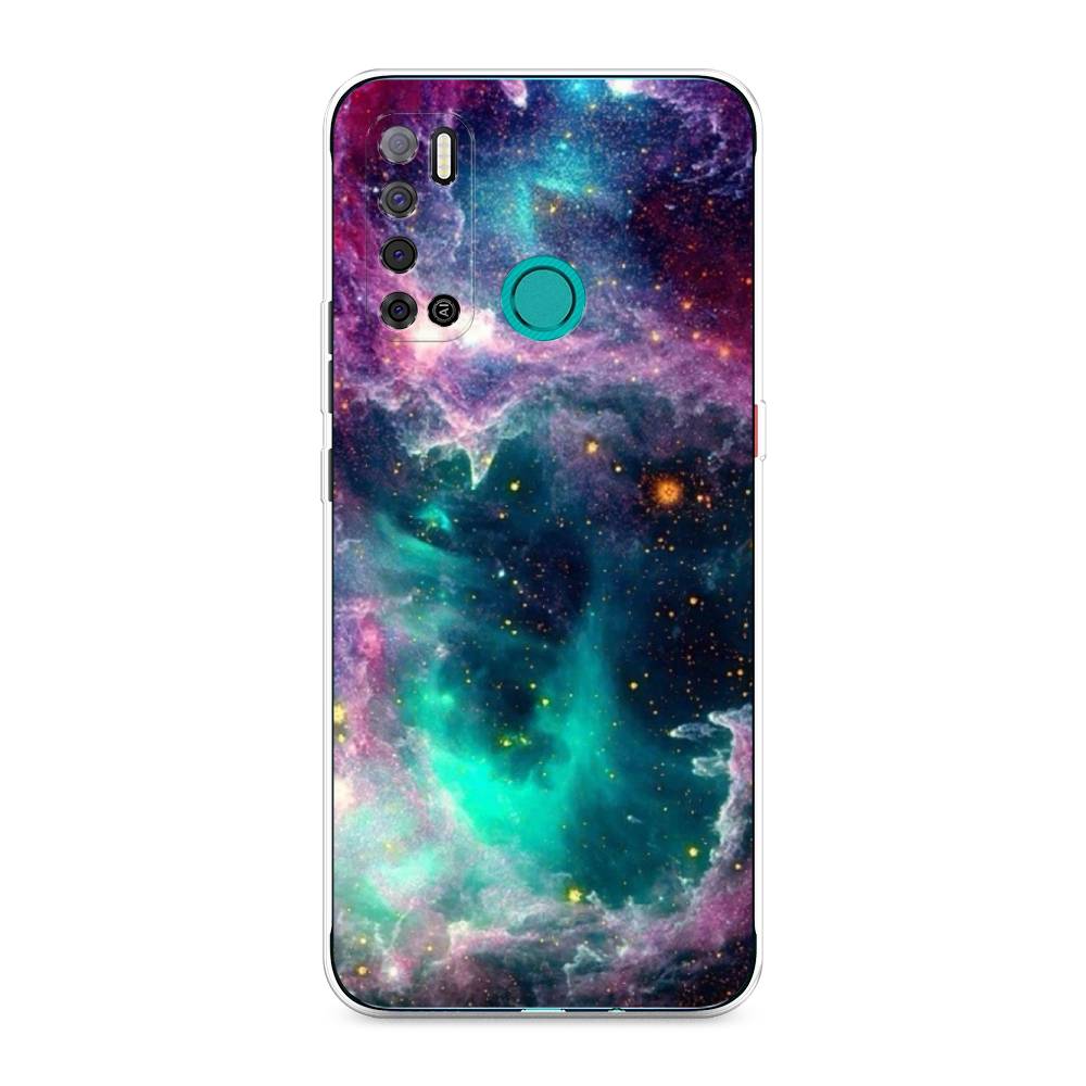 

Чехол на Tecno Pouvoir 4 "Звездные облака", Розовый;бежевый, 300350-2