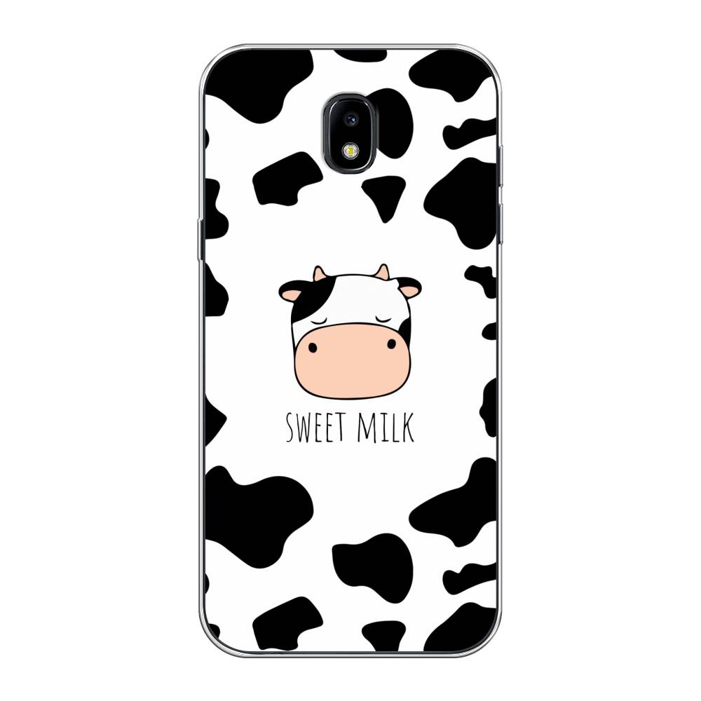 

Чехол на Samsung Galaxy J5 2017 "Sweet milk", Розовый;белый;черный, 22850-1