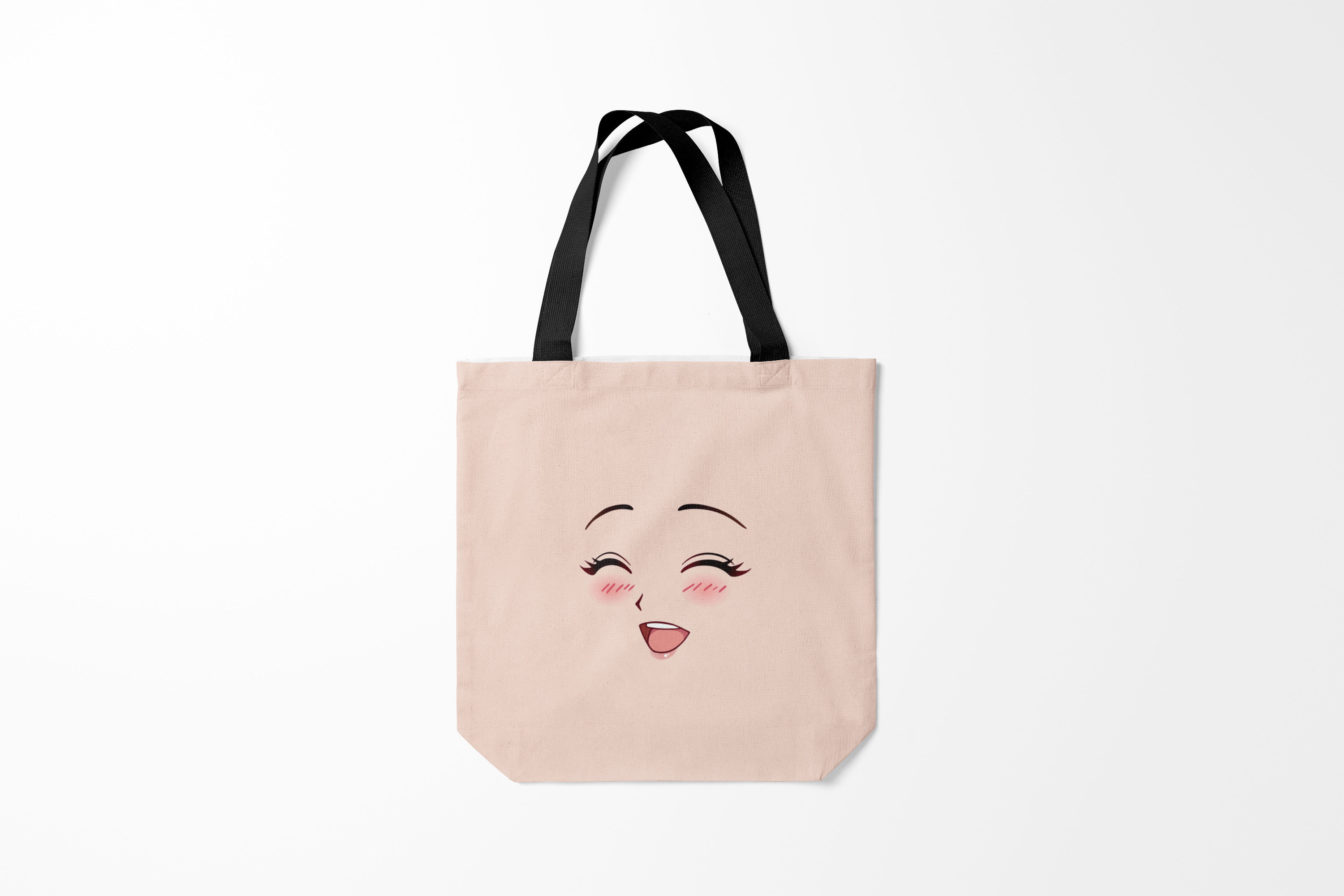 

Сумка шoппер унисекс Burnettie Сonfused anime face, бежевый, Сonfused anime face