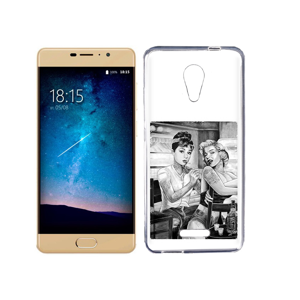 

Чехол MyPads Tocco для BQ 5201 Space тату мастер, Прозрачный, Tocco